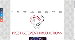 Desktop Screenshot of prestigeeventpros.com