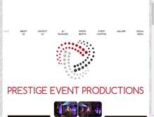 Tablet Screenshot of prestigeeventpros.com